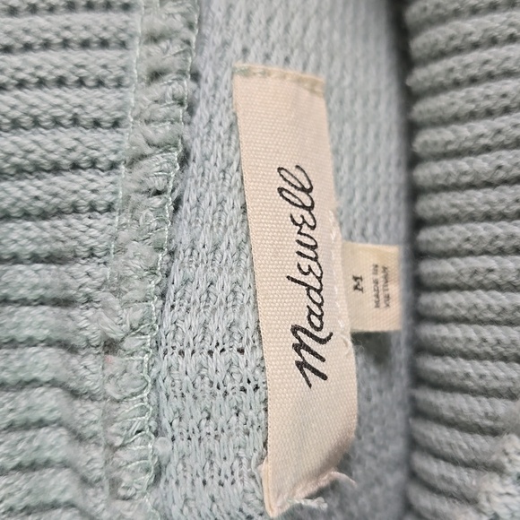 Madewell mockneck horizontal ribbed sweater size Medium. - Picture 11 of 11